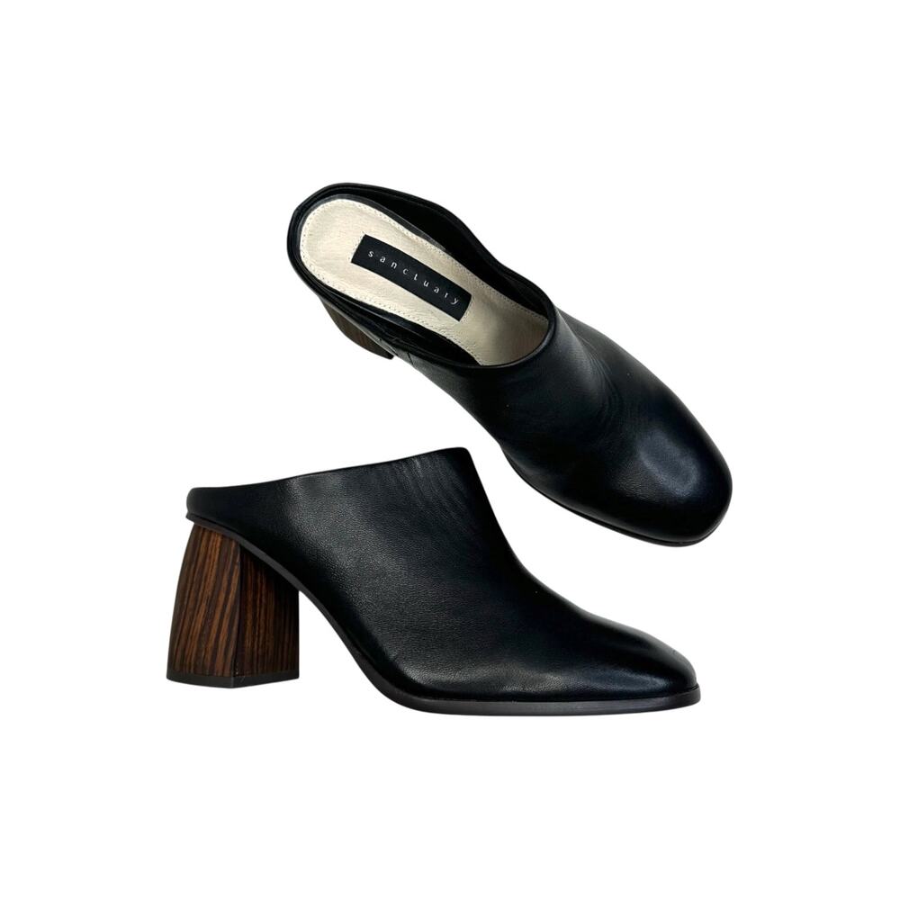 Sanctuary Women's Boss Slip On High Heel Pumps Boss Mule Size 6 Black 551216